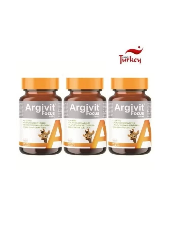 Argivit Focus Multivitamin Dietary Supplement for Height and Focus (3-pack) 90 tablet - Image 2